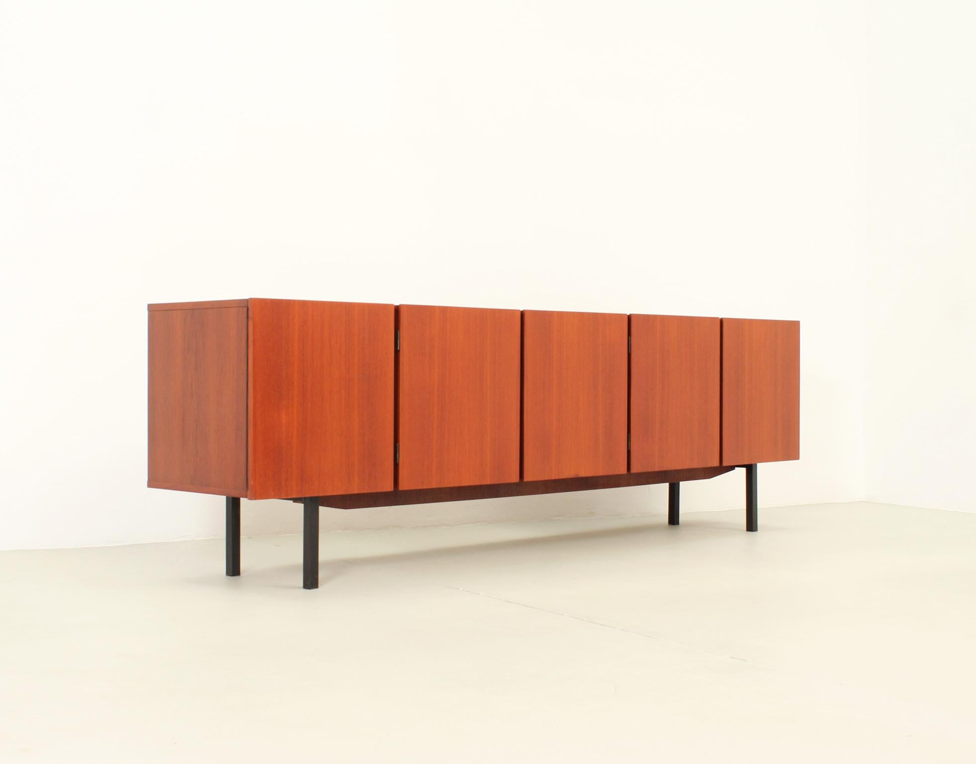 Large Sideboard in Teak Wood from 1960's, Germany For Sale 5
