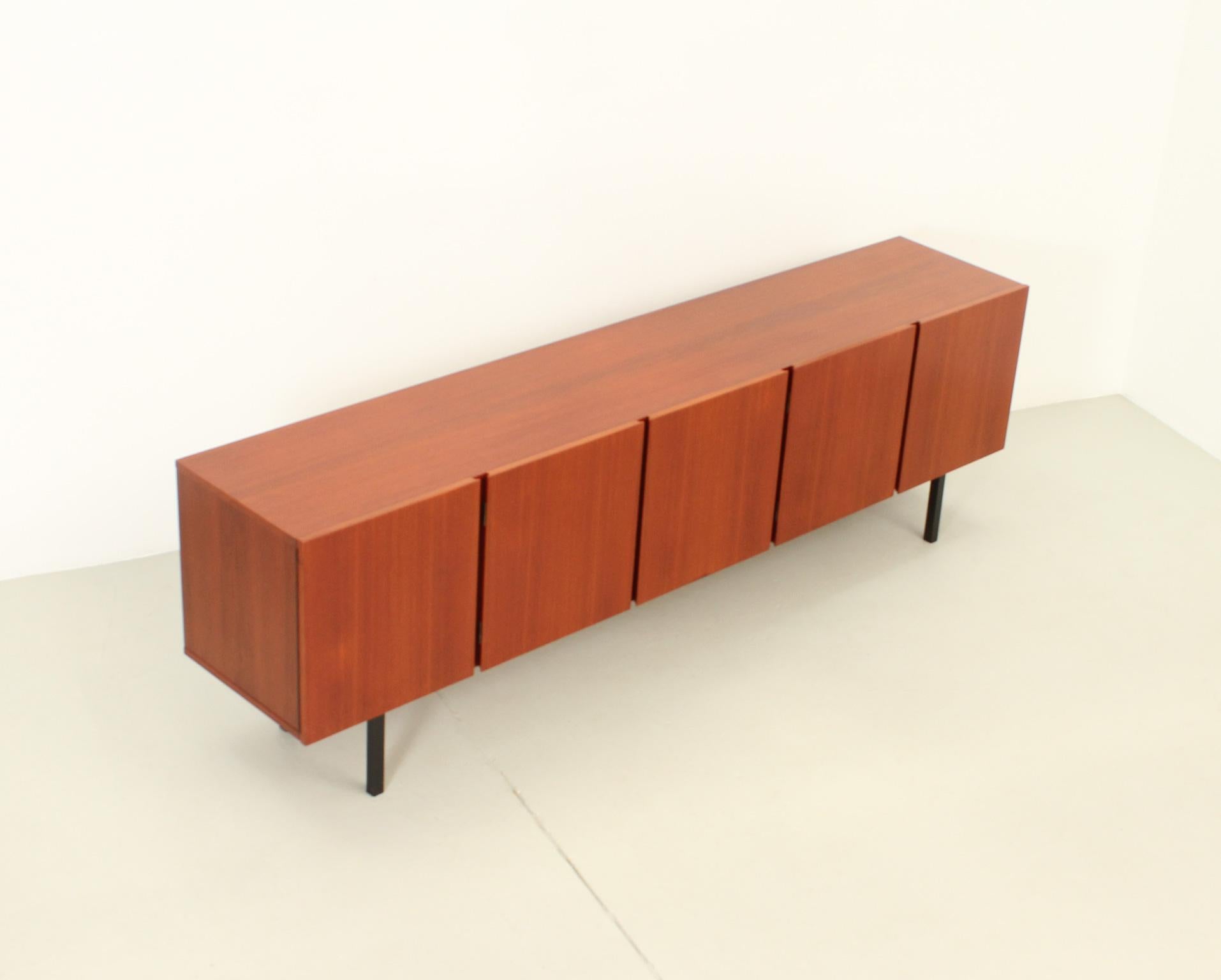 Large Sideboard in Teak Wood from 1960's, Germany For Sale 8