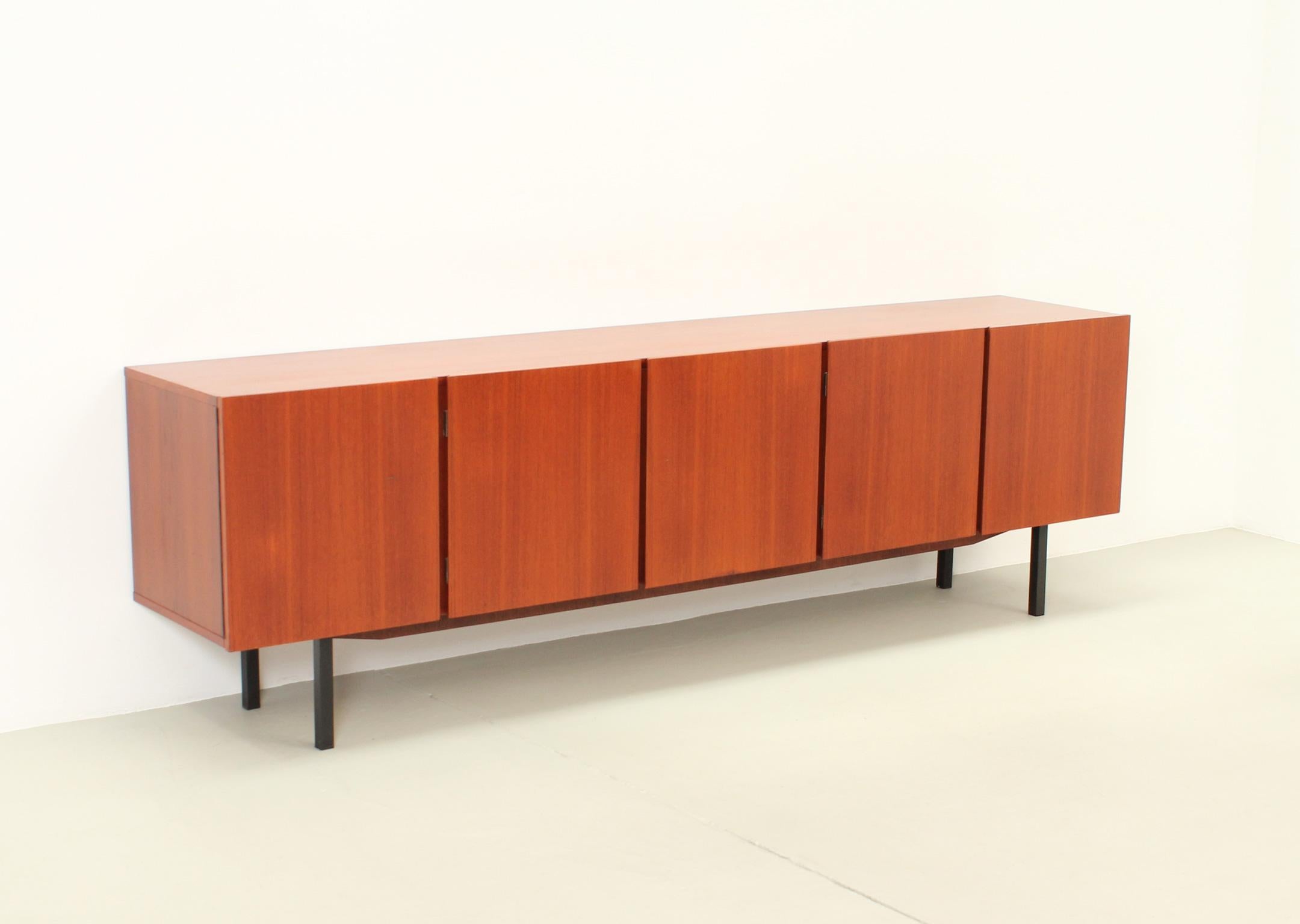 Mid-Century Modern Large Sideboard in Teak Wood from 1960's, Germany For Sale
