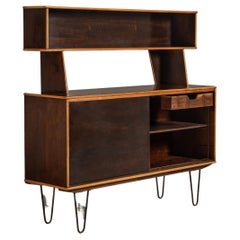 Large Sideboard in Wood and Iron, by Martin Eisler, Mid-Century Brazilian Design