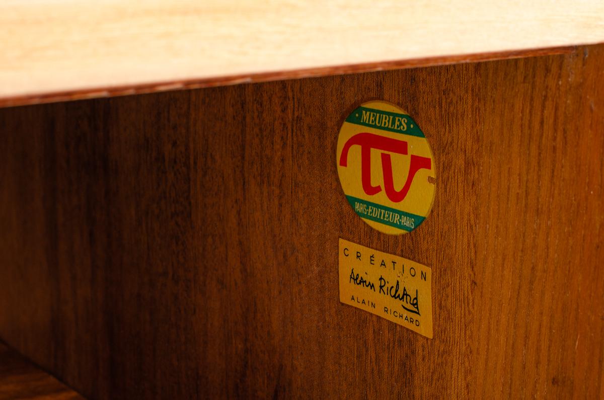 Large Sideboard Model 196 by Alain Richard for Meuble TV, 1950 For Sale 2