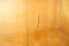 Large Sideboard Sized 1960s Simplex Honey Oak Stacking Bookcase Glass Doors