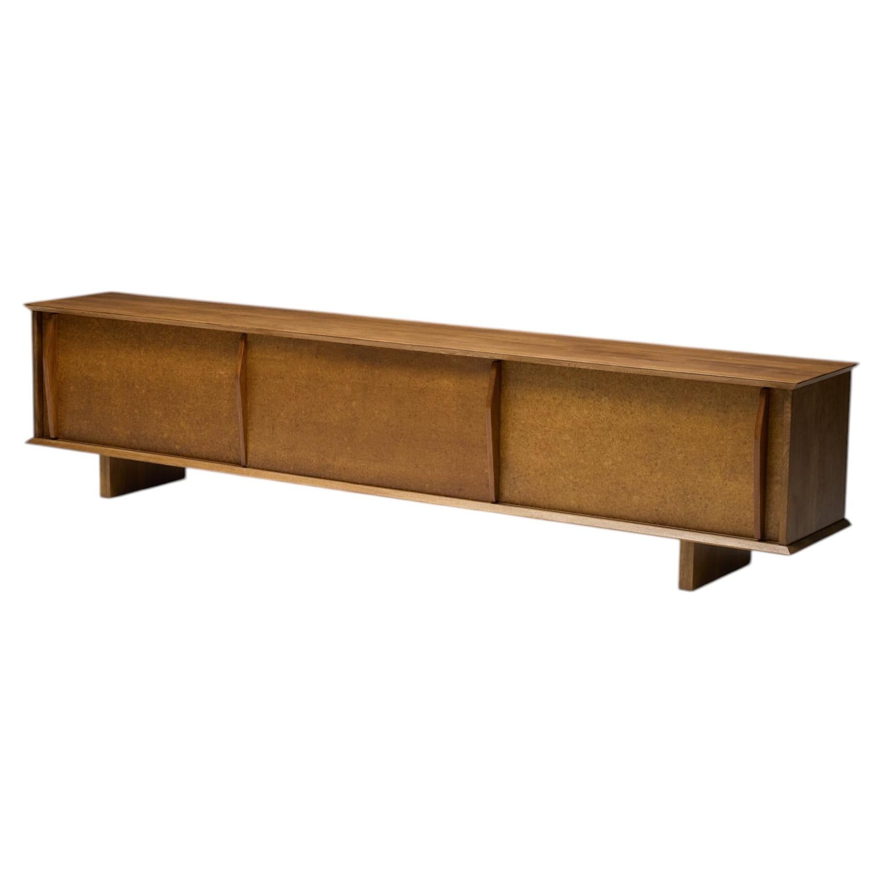 Large Sideboard with Charlotte Perriand Doors, Le Mans, France, 1954