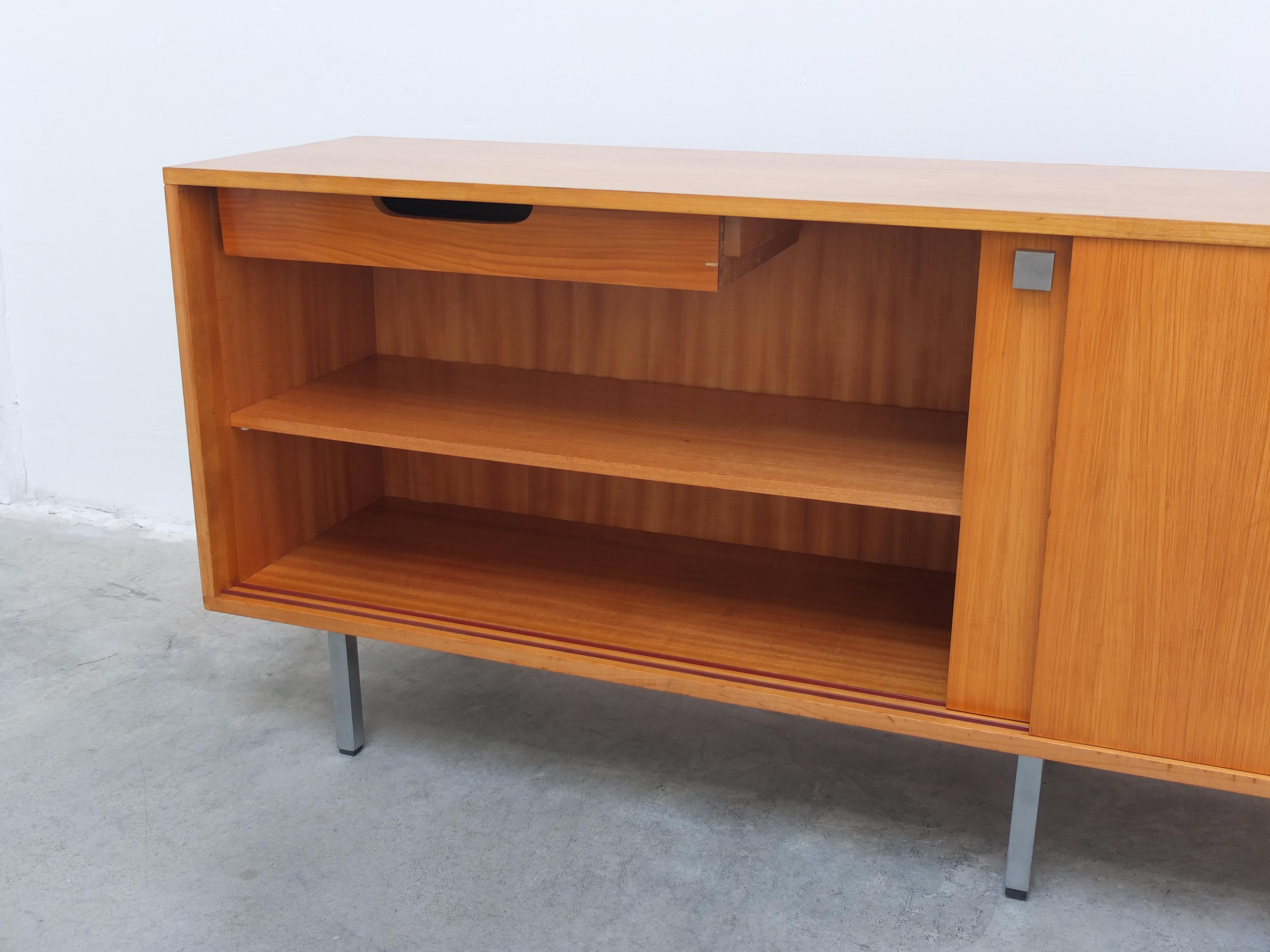 Large Sideboard with Sliding Doors by Alfred Hendrickx for Belform, 1960s For Sale 3