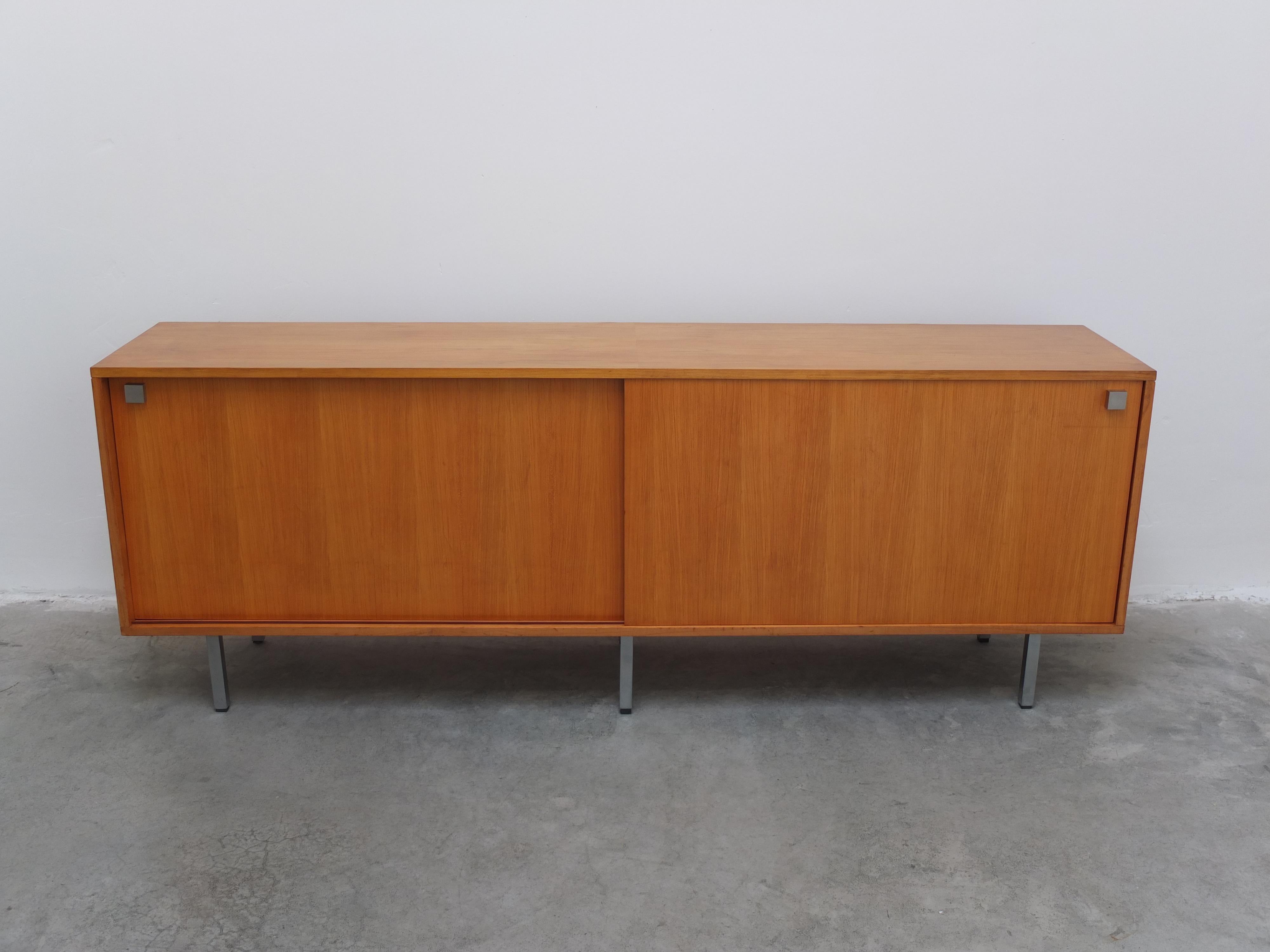 Mid-Century Modern Large Sideboard with Sliding Doors by Alfred Hendrickx for Belform, 1960s For Sale