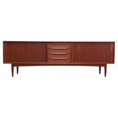 Large Sideboard with Tambour Doors by Bernhard Pedersen & Søn, 1960s