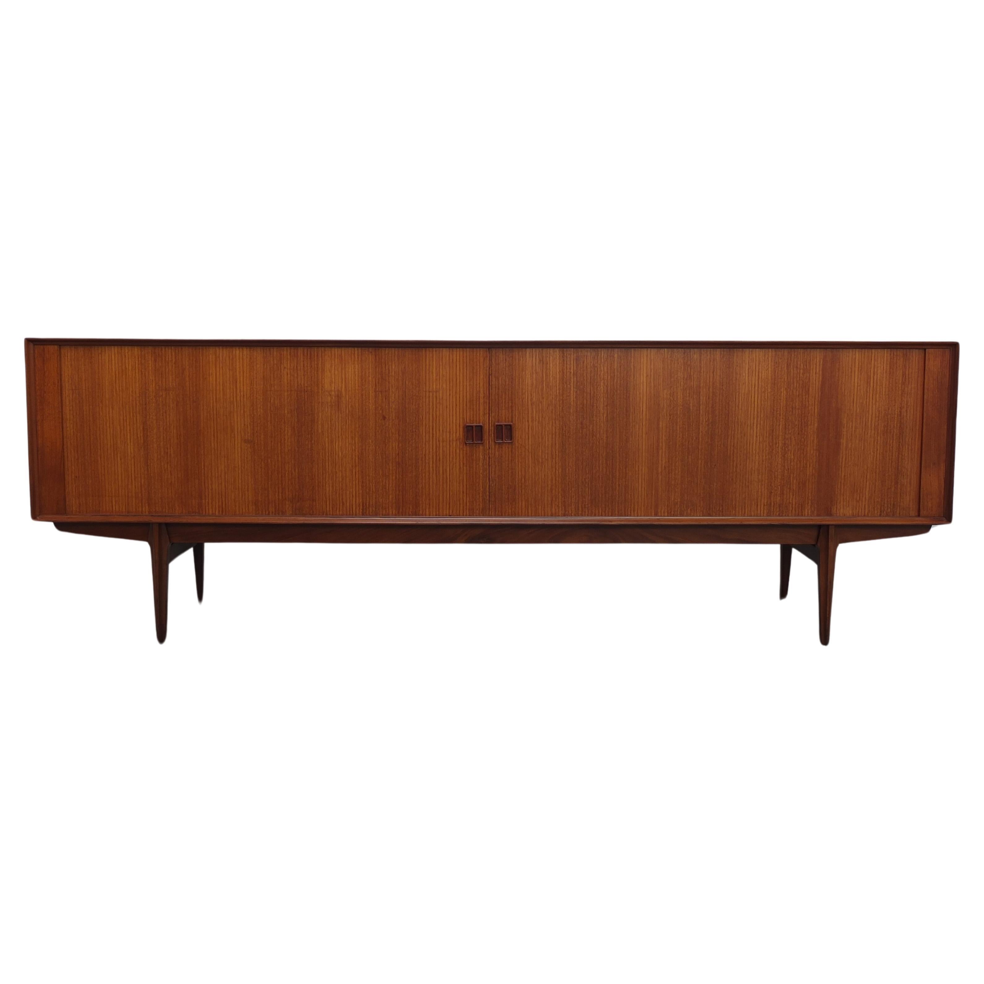 Large Sideboard with Tambour Doors by Oswald Vermaercke for Belform, 1960s