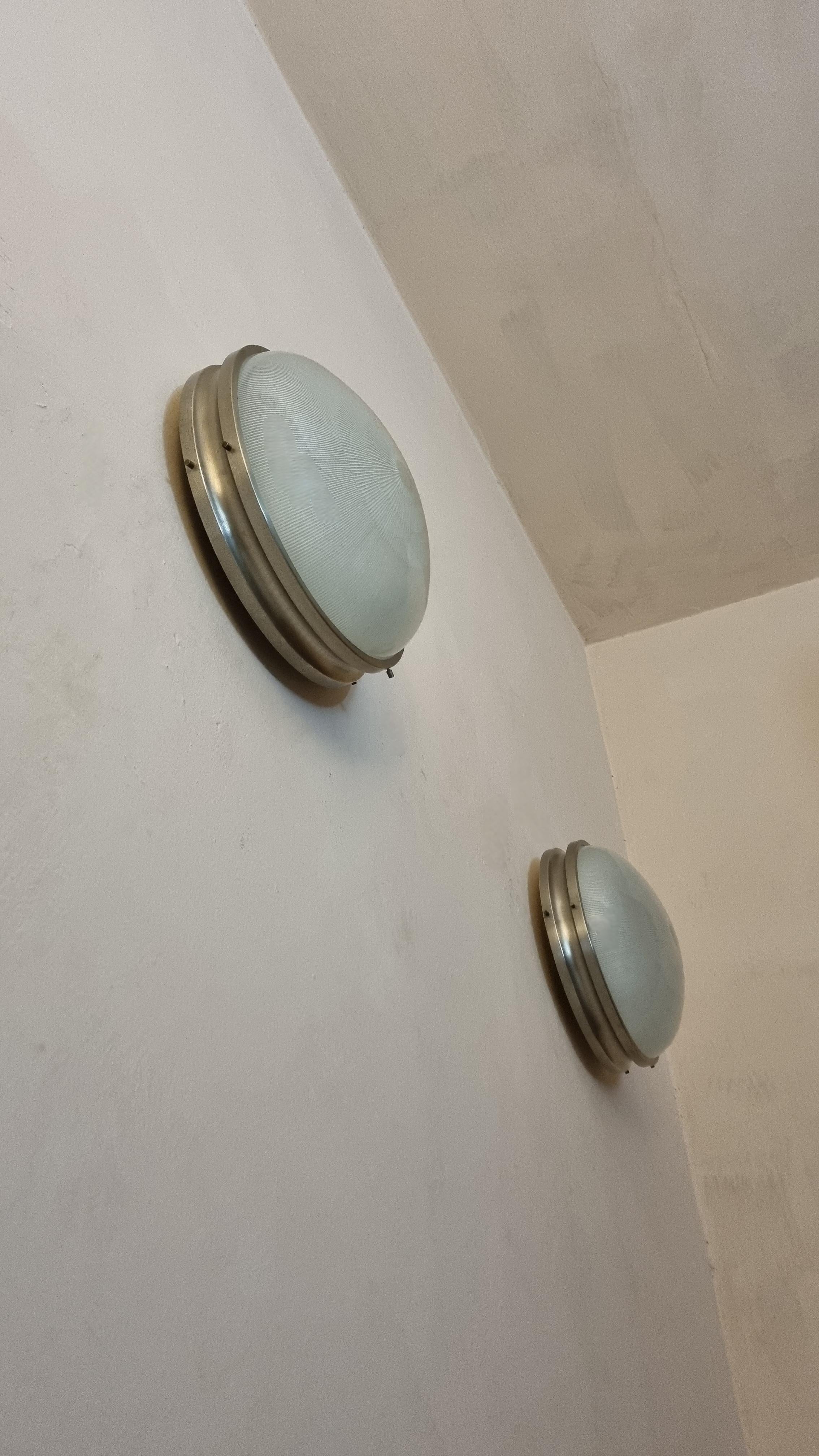 Grandes apliques Sigma diseñados por Sergio Mazza para Artemide, 1960 en Bueno estado para la venta en Arezzo, Italy