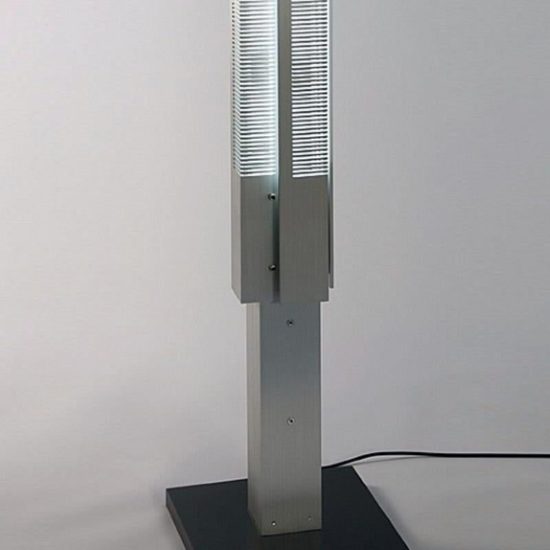 Painted Serge Mouille - Large Signal Floor Lamp in Silver For Sale