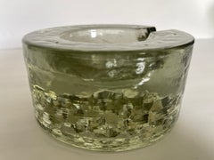Large 1960's German Sculptural Glass Ashtray