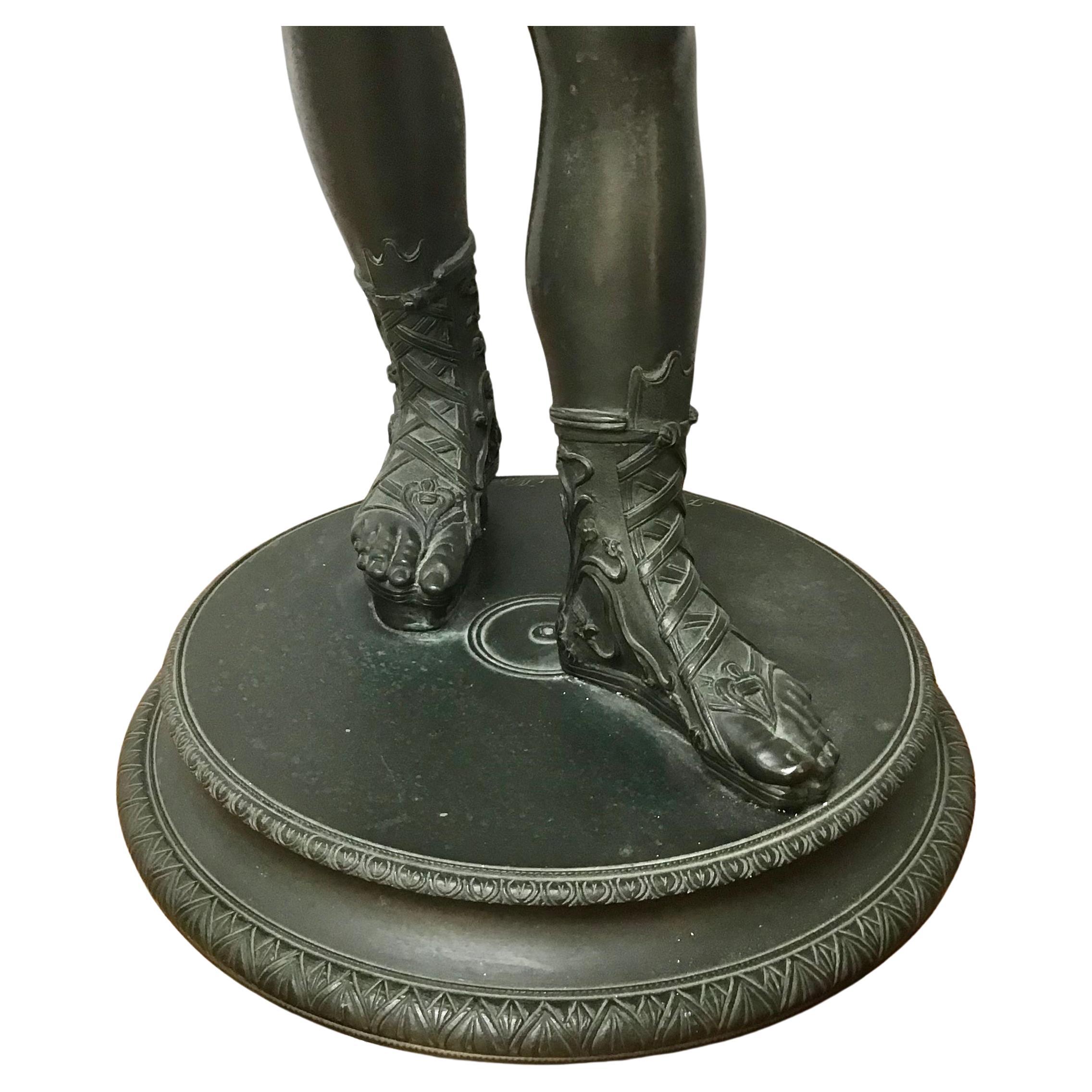 Grande statue de Narcisse du 19ème siècle signée Grand Tour en vente 1