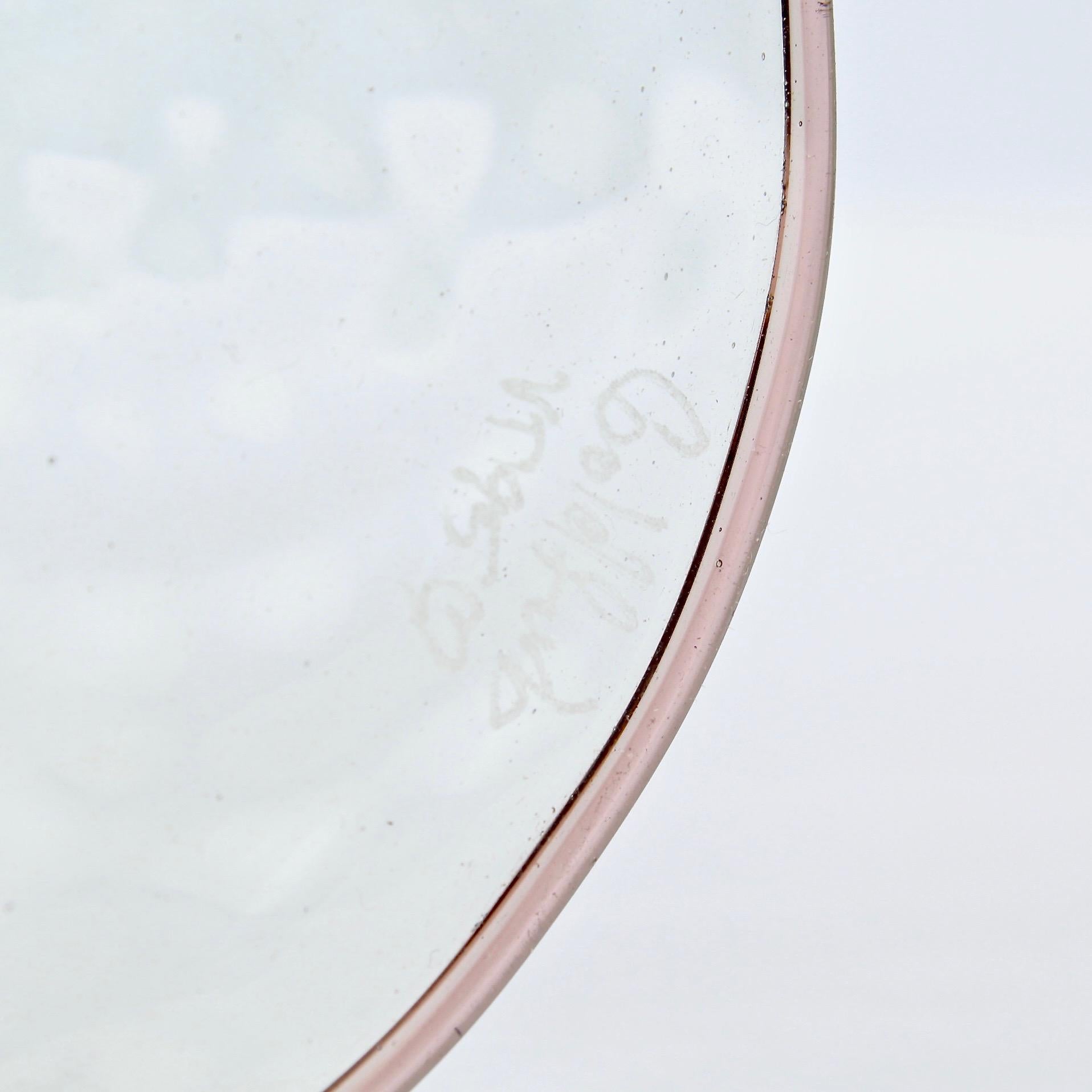 Grande coupe en verre d'art américain de style vénitien signée Alan Goldfarb en vente 2