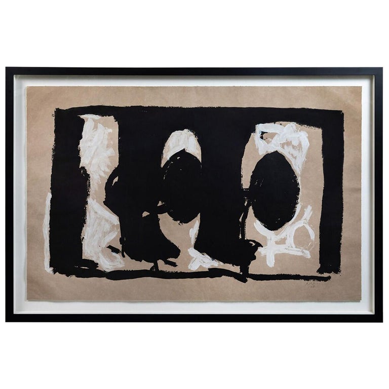 Large, Signed and Numbered, Robert Motherwell Lithograph For Sale