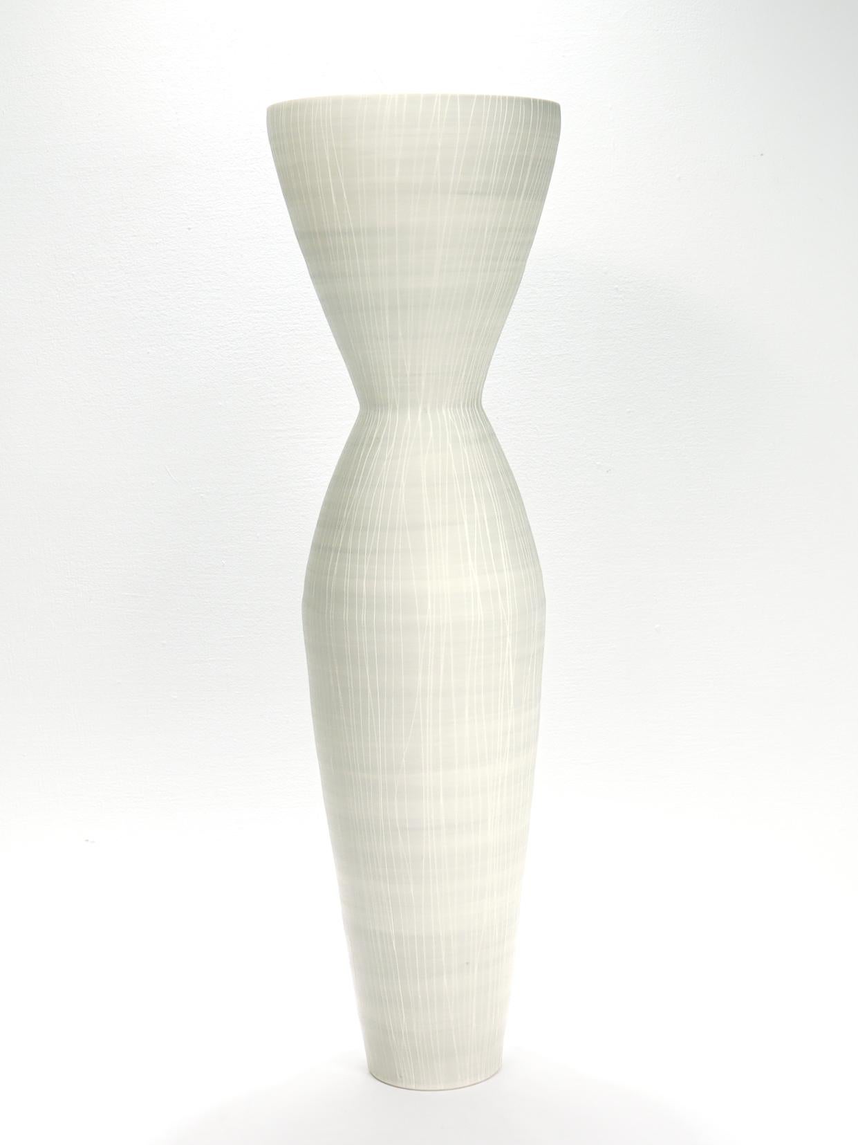 Modern Large Signed Anna Sykora Sgraffito Vase For Sale