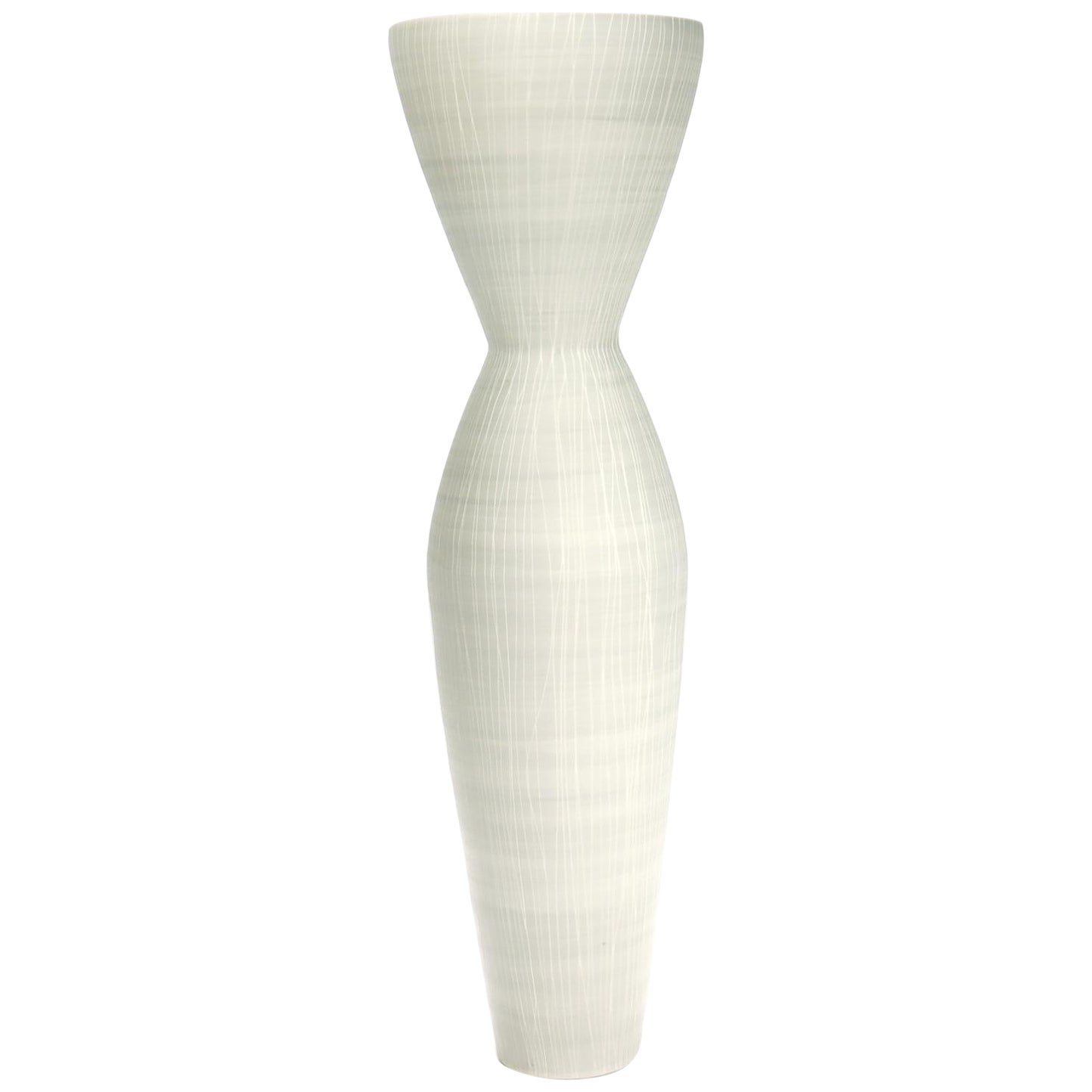 Große signierte Anna Sykora Sgraffito-Vase im Angebot