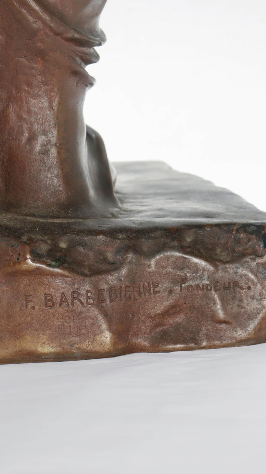 Gran escultura de bronce de la Venus de Milo firmada por Barbedienne Antique French en venta 4