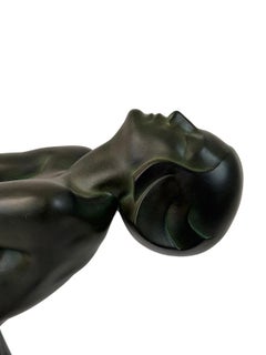 Large signed bronze figure signed: “Max le Verrier”