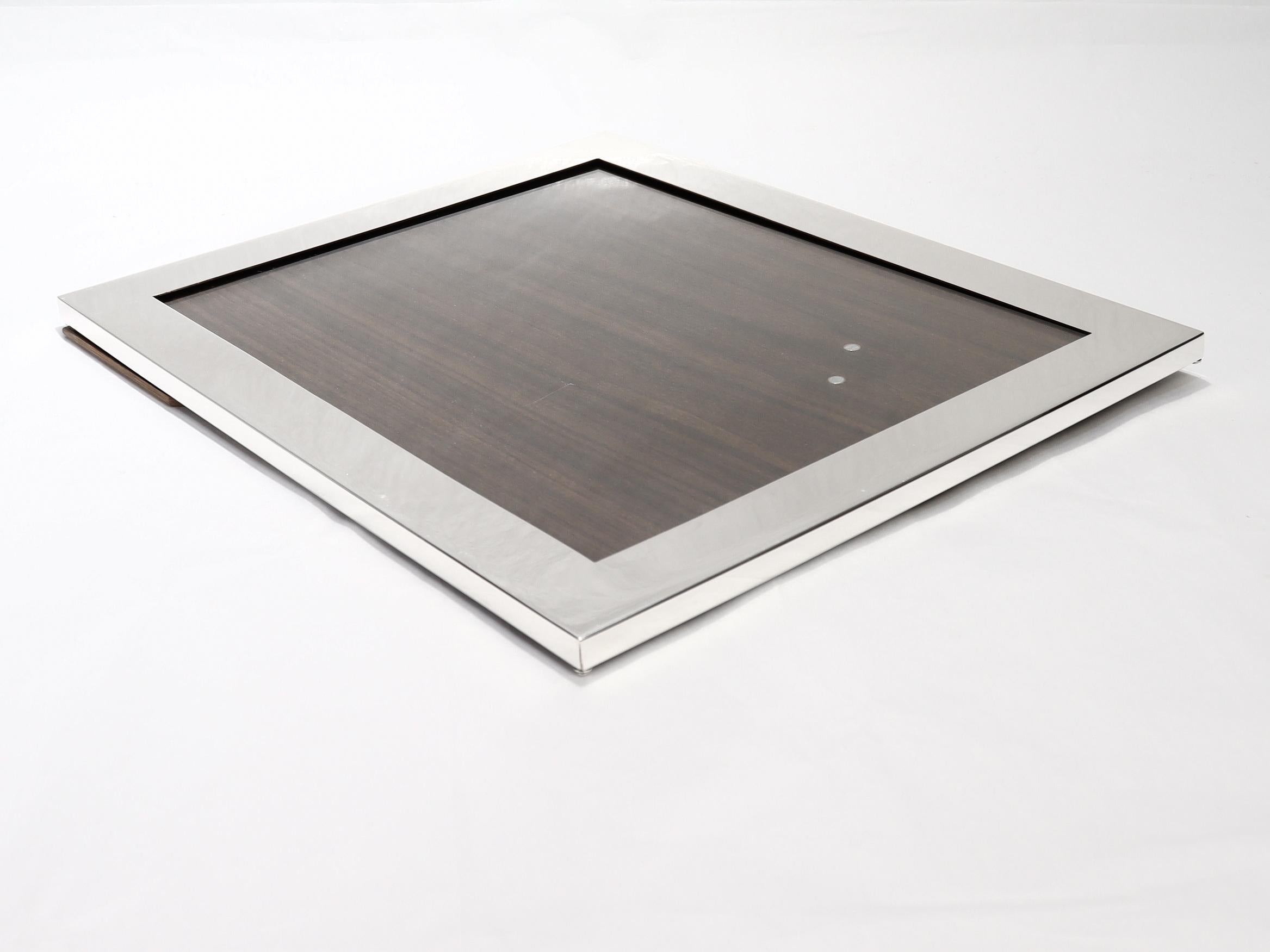 Large Signed Cartier Sterling Silver Mid-Century Photo / Picture Frame For Sale 6