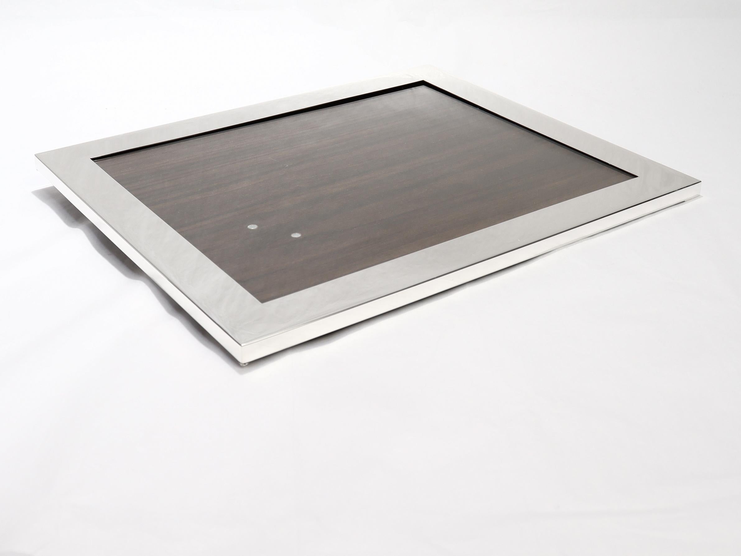 Large Signed Cartier Sterling Silver Mid-Century Photo / Picture Frame For Sale 8