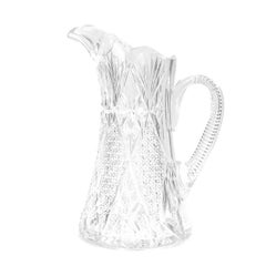 Grande brocca per acqua o cocktail in vetro tagliato firmata Hawkes ABP Jubilee