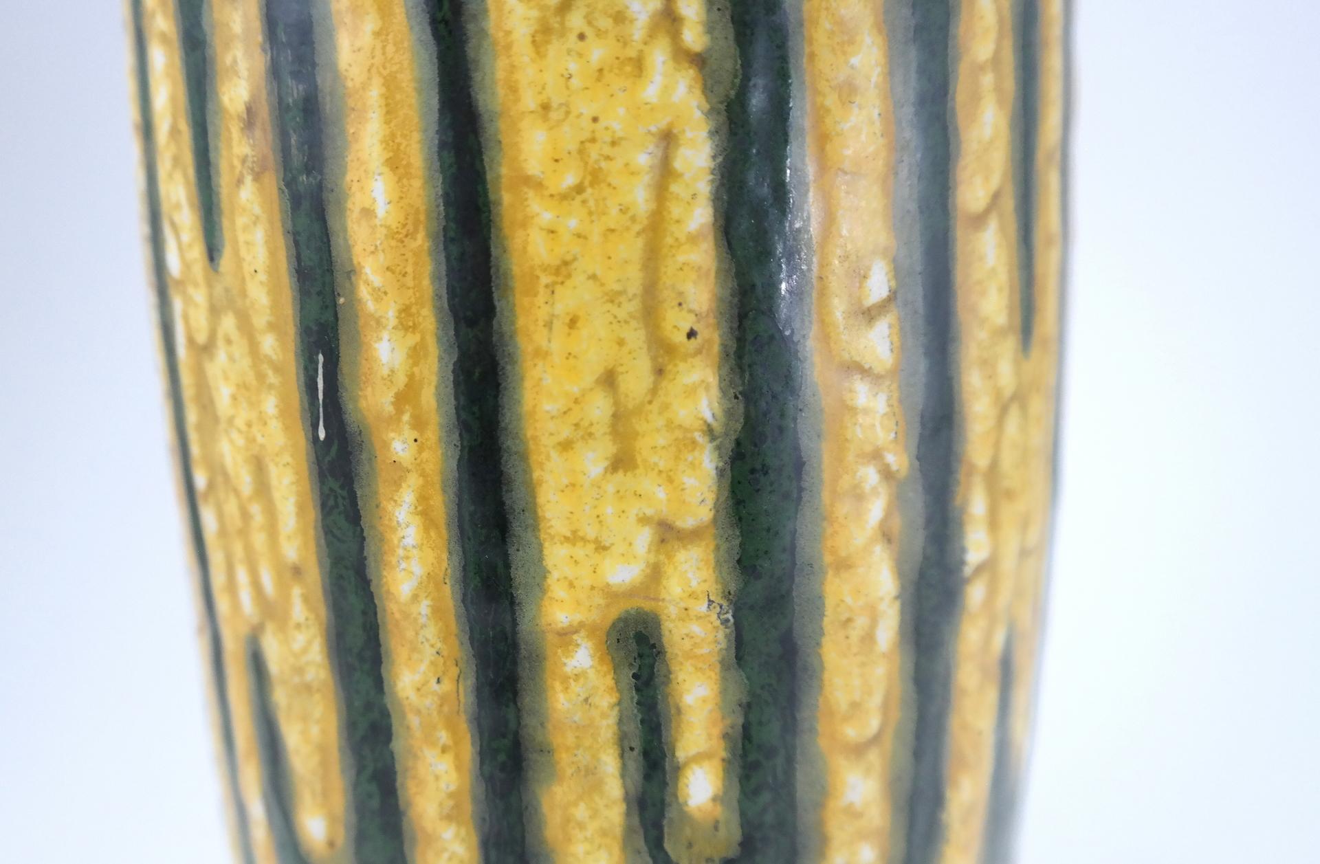 Late 20th Century Large Signed Midcentury Ceramic Vase by Illes, 1970s