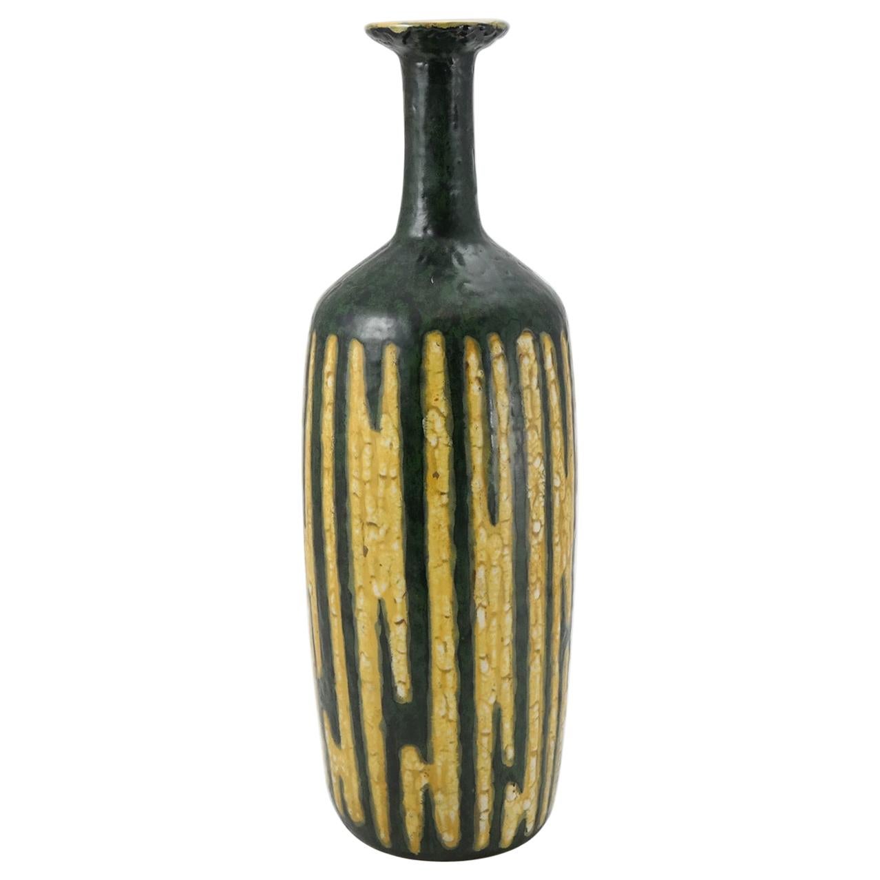 MidCentury Modern Ceramic Vase by Illes, 1970s For Sale at 1stDibs