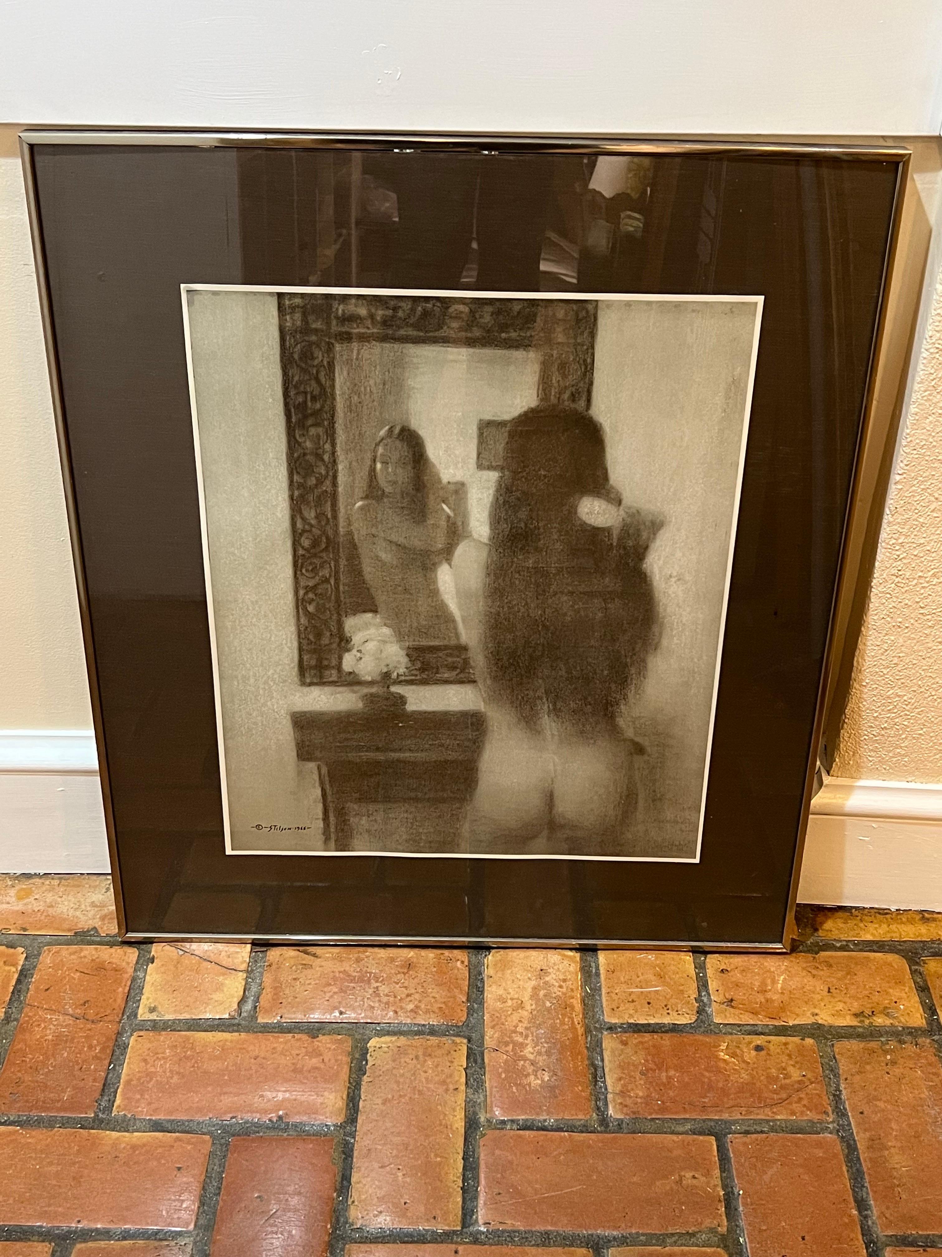 Large Signed Nude by Stilson circa 1966 For Sale 1