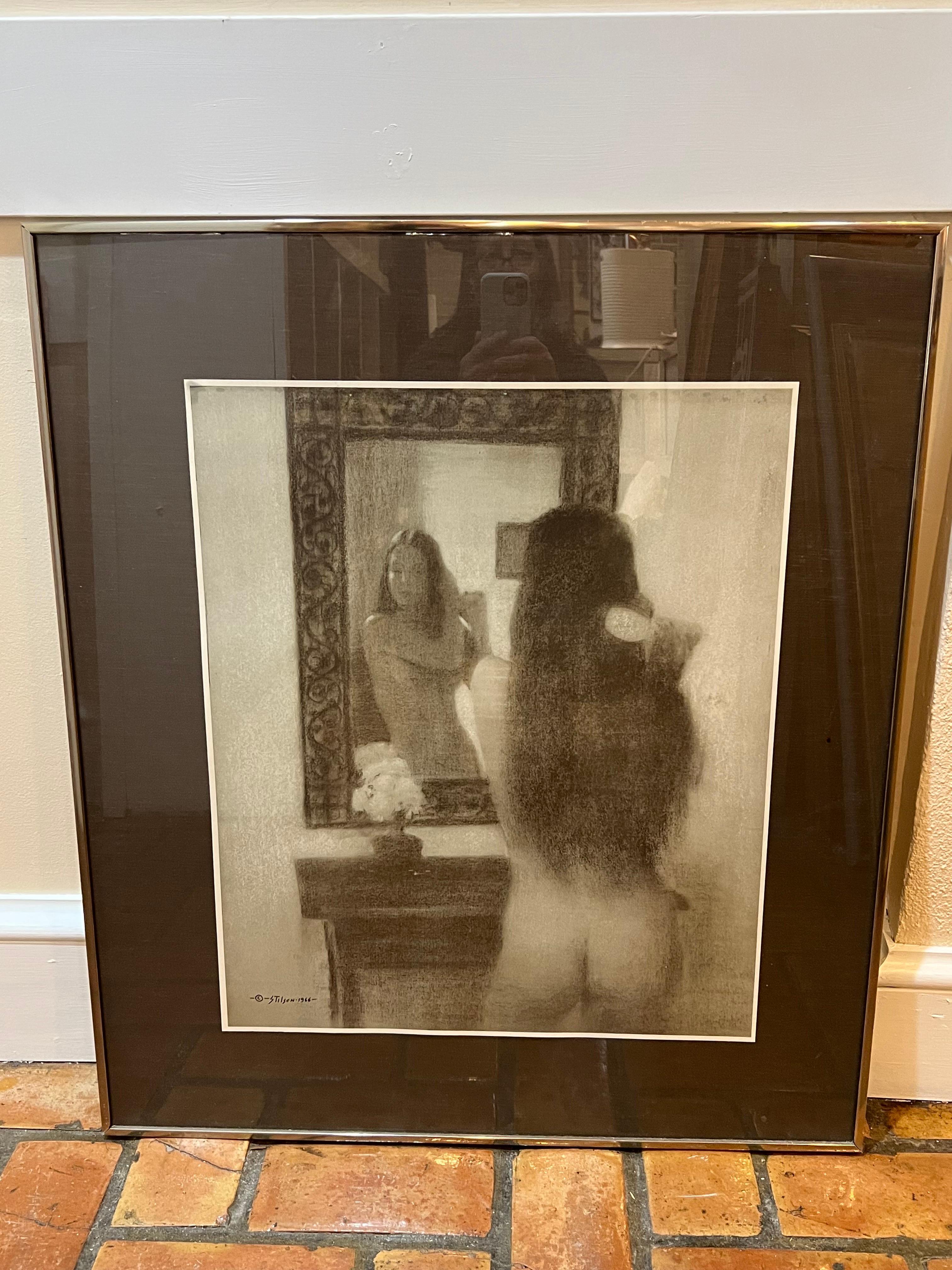 Large Signed Nude by Stilson circa 1966 For Sale 3