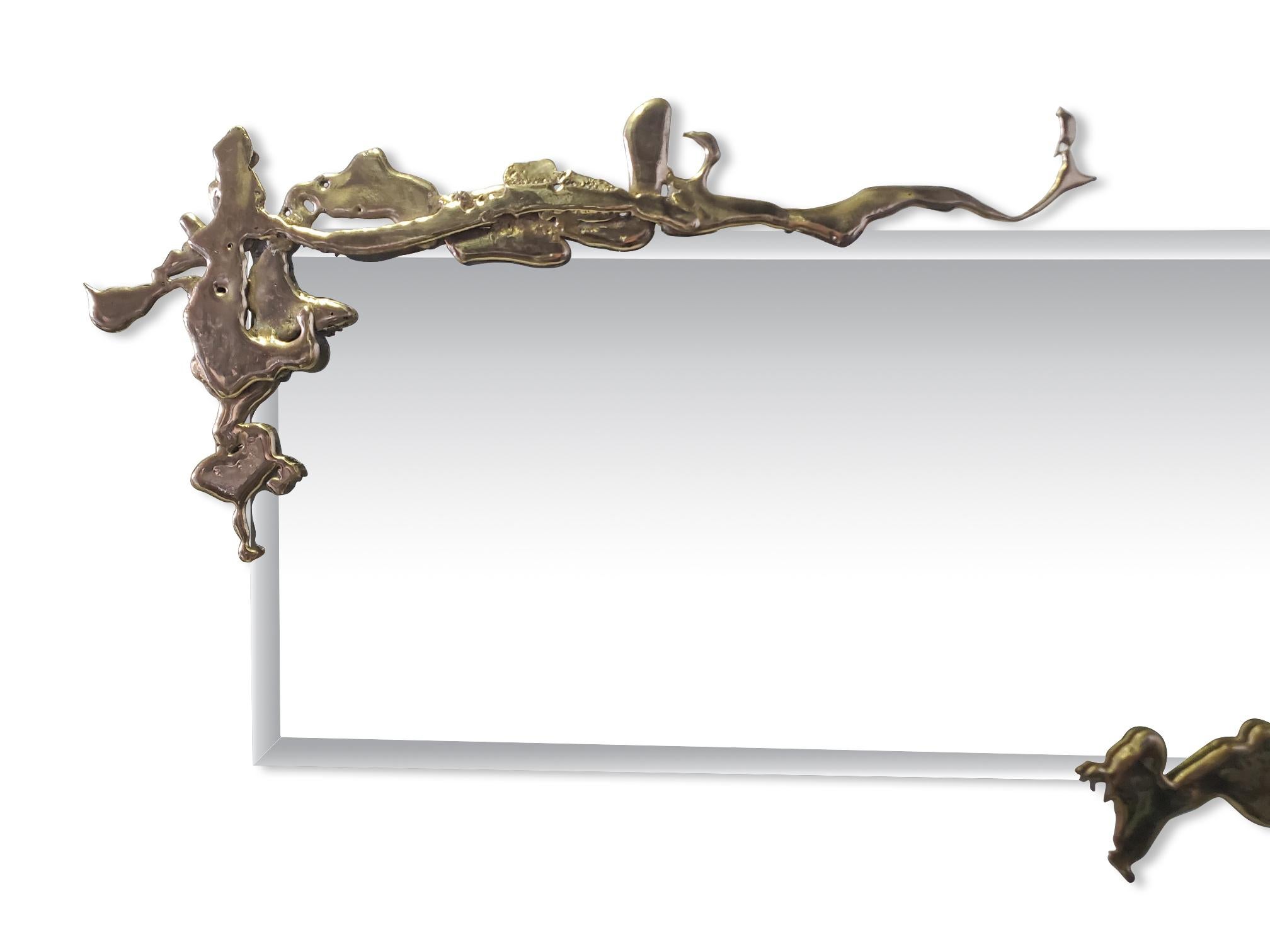 Large Signed Silas Seandel Wall Mirror  For Sale 6