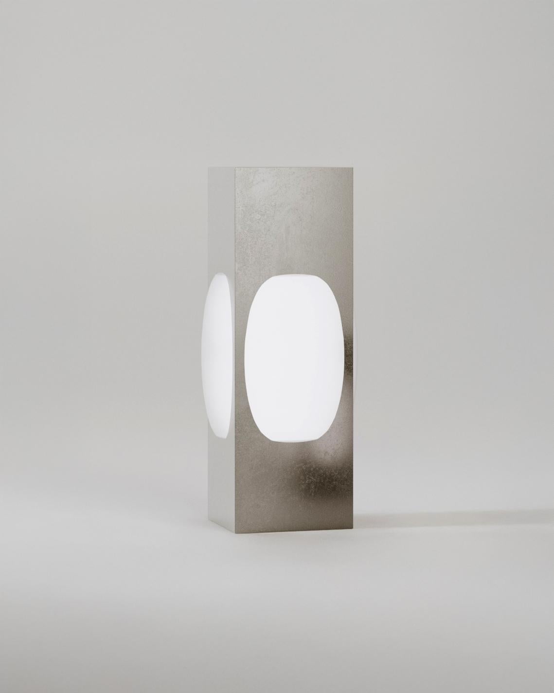 Large Silica 1 Table Lamp by Dualismo
Dimensions: W 40 x D 40 x H 91 cm
Materials: Polished Stainless Steel.

About:
Dualismo is an art and design studio creating work at the intersection of art, objects, and spaces. the studio is dedicated to the