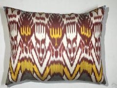Large Silk Ikat Pillow