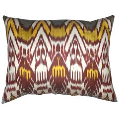 Large Silk Ikat Pillow