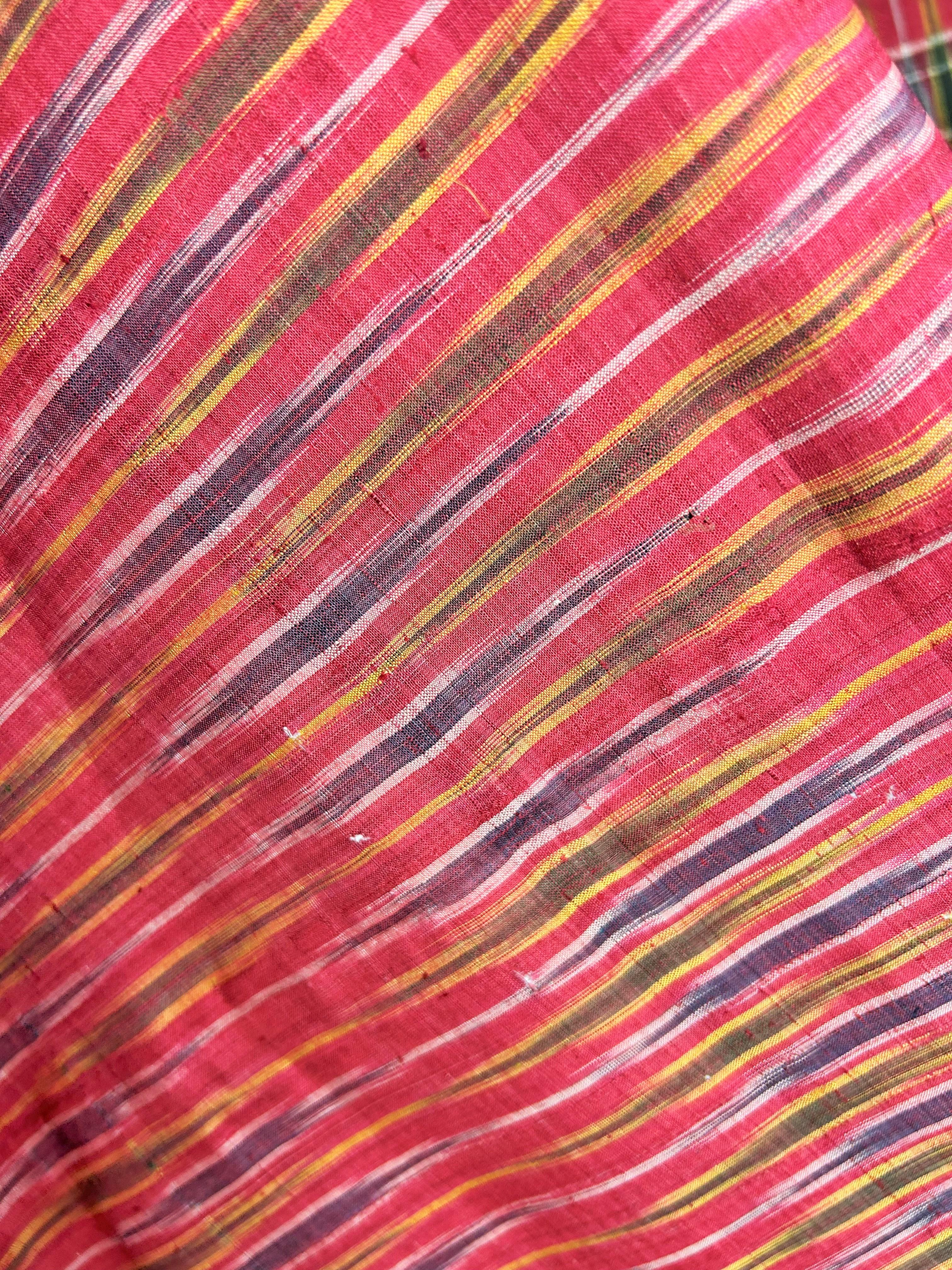 Gran toalla de seda Ikat de Alepo o Damasco - Imperio otomano, S. XIX en venta 3