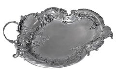 Large Silver Austro Hungarian Art Nouveau Fruit Dish