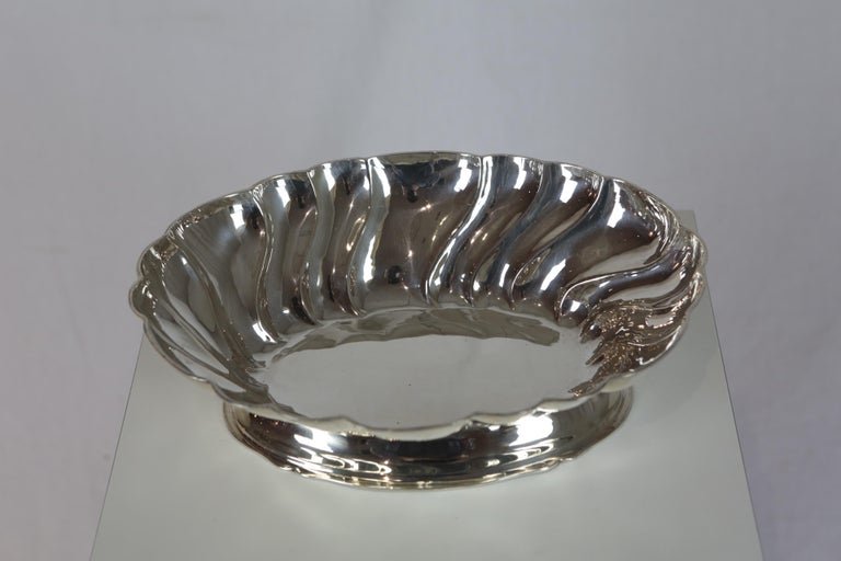 Large Silver Bowl, Germany, 835/ Silver, Handcrafted For Sale at 1stDibs