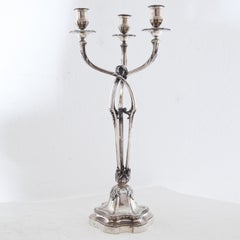 Large Silver Candelabra, André Aucoc, Paris, circa 1900