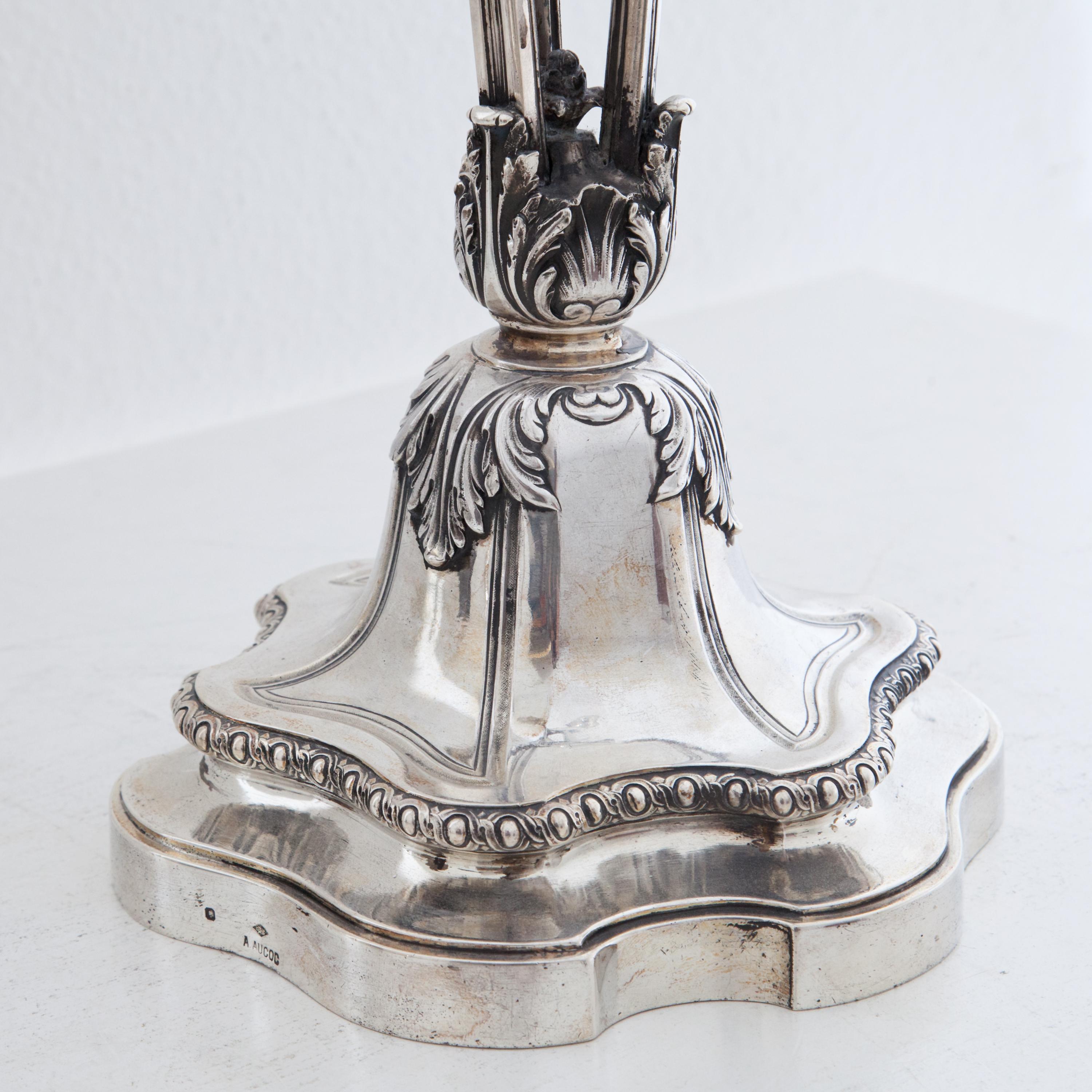 Large Silver Candelabra, André Aucoc, Paris, circa 1900 3