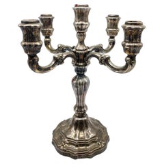 Large Silver Candlestick 925 Sterling Silver