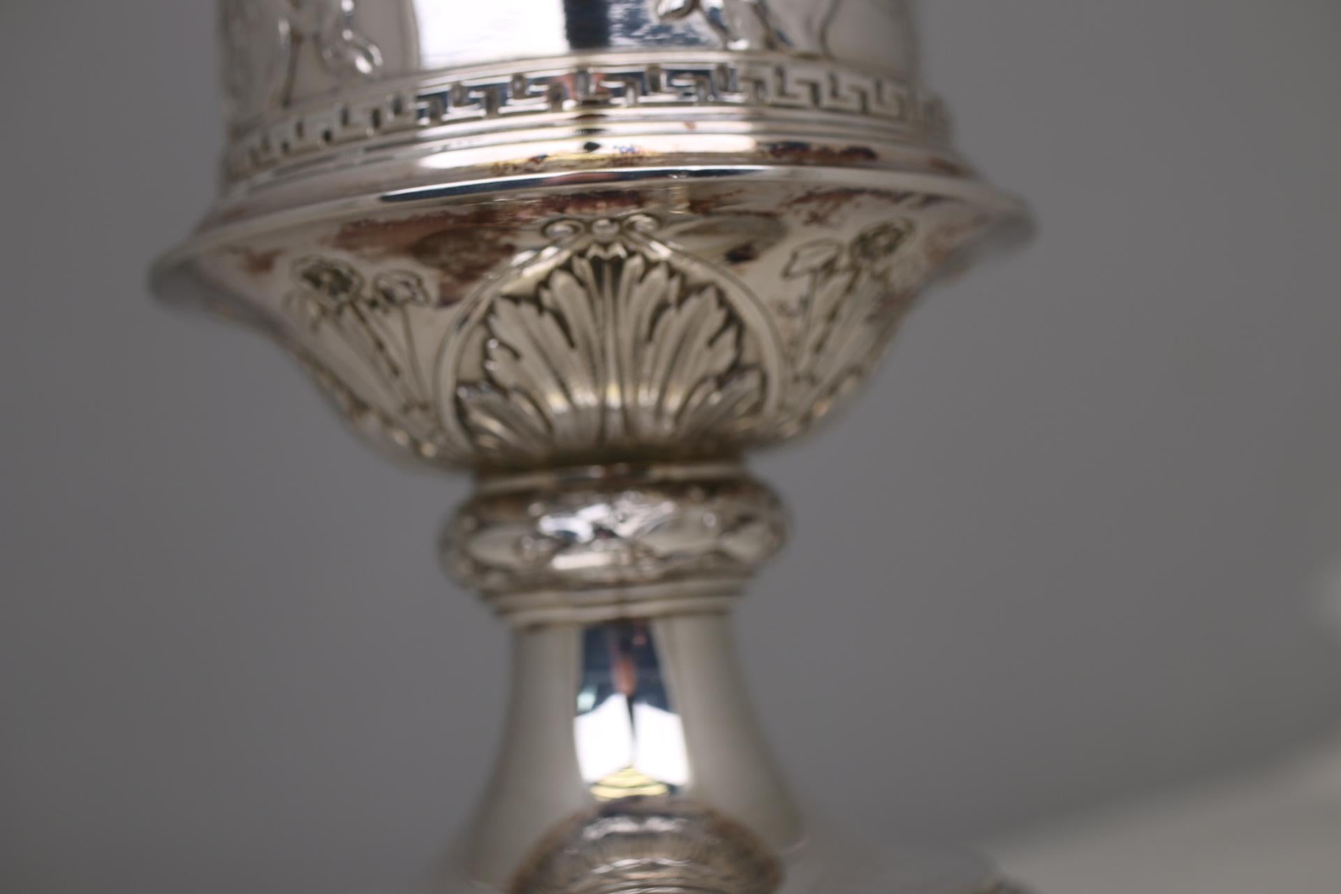 Mid-19th Century Large Silver Cup Vienna 1860 Josef Carl Klinkosch