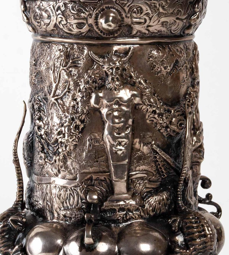 Large Silver Goblet, German Work In Good Condition For Sale In Saint-Ouen, FR