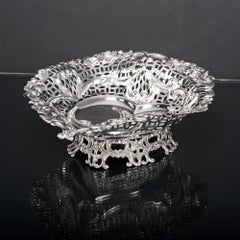 Large Silver Heart Shaped Dish