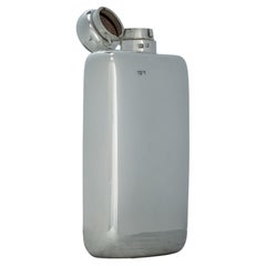 Large Silver Hip Flask, Hallmarked London 1907