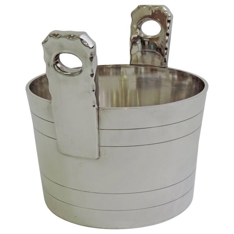 Large Silver Ice Bucket, Italy, 1940s For Sale at 1stDibs big silver