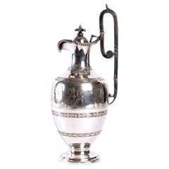 Large Silver Metal Ewer, Period: Empire