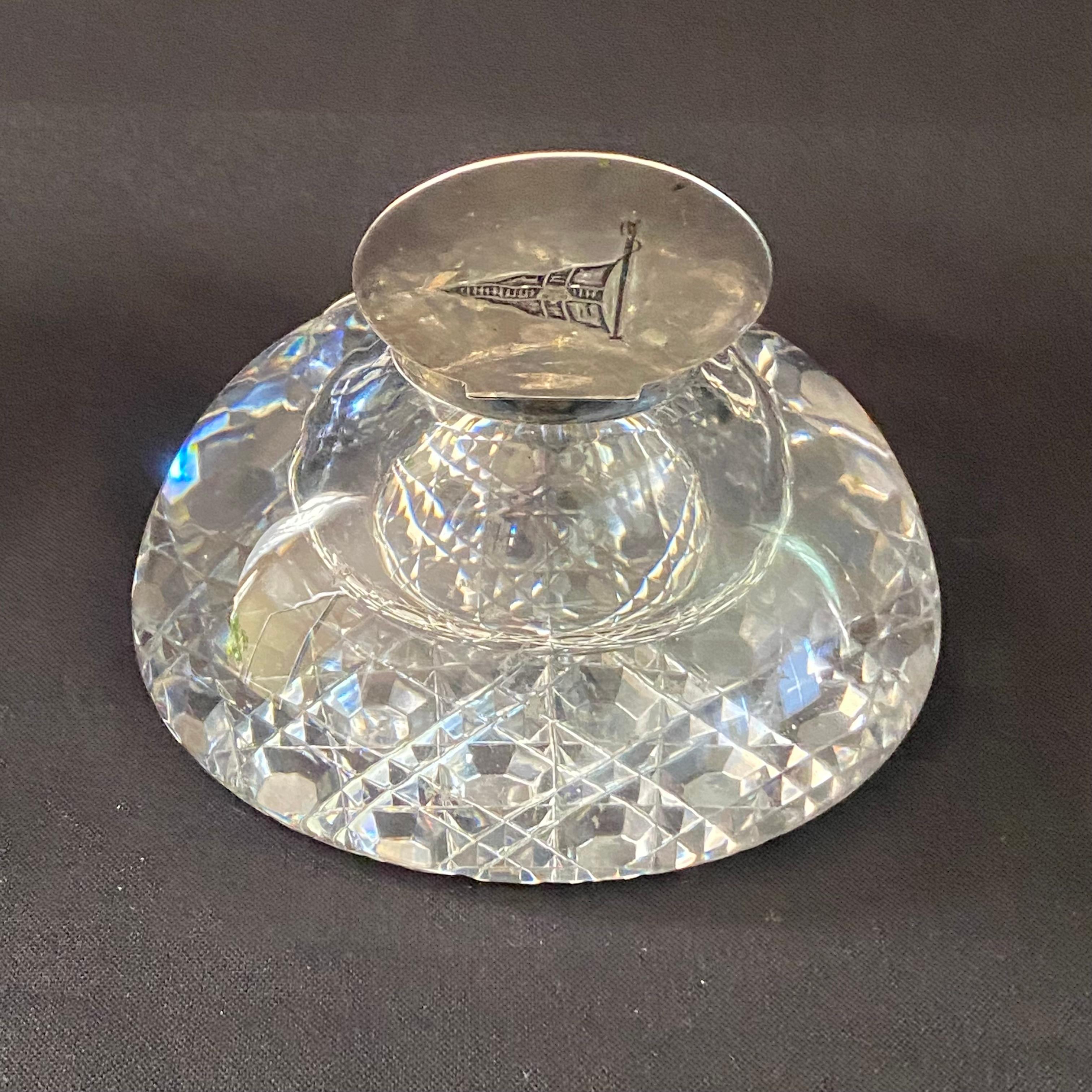 Grande calamaio in argento di Samuel Jacob per Morning Star Ship, Londra 1896. In condizioni buone in vendita a Trieste, IT