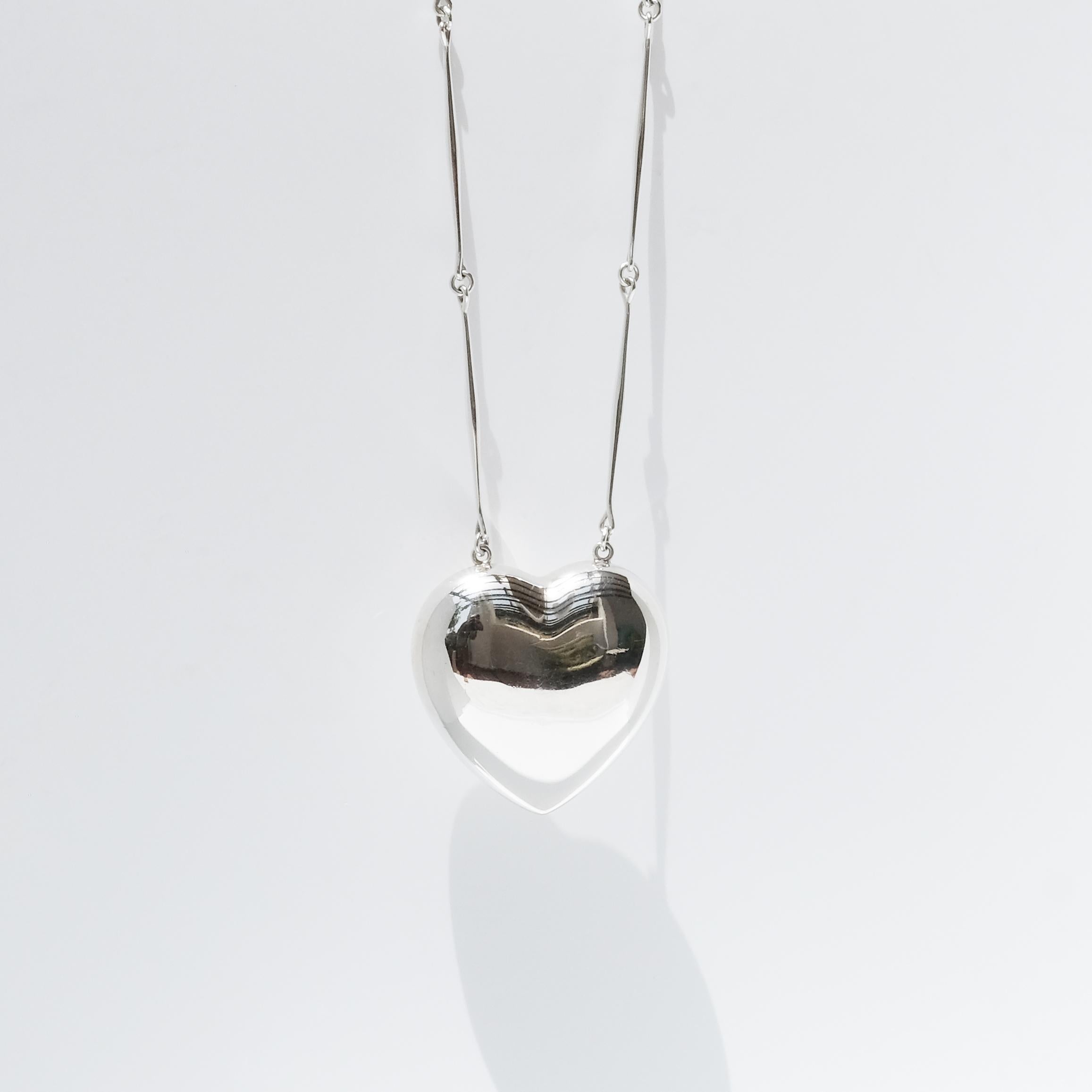 Large Silver Necklace Designed by Astrid Fog for Georg Jensen 6