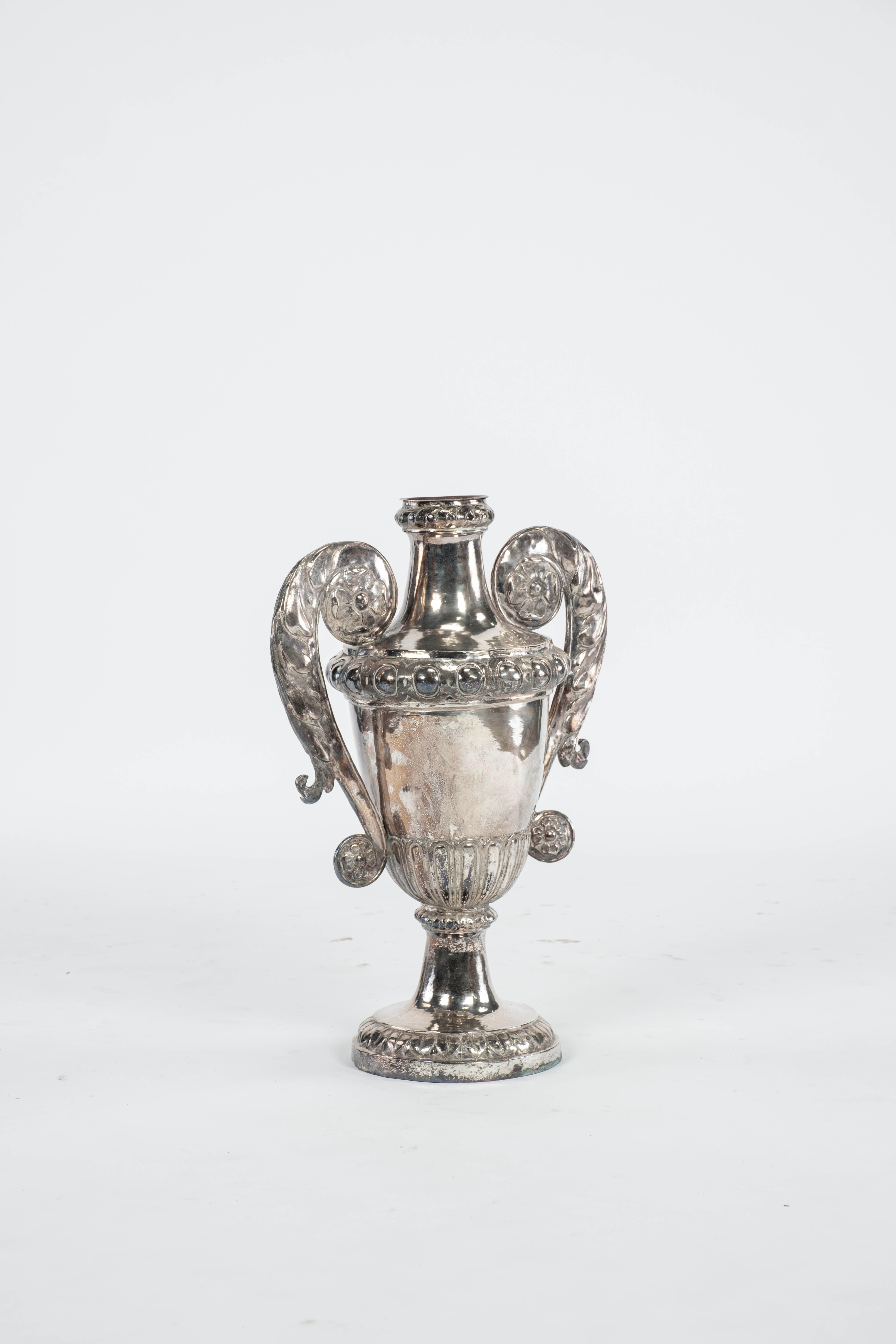 American Large Silver Plate Urn For Sale