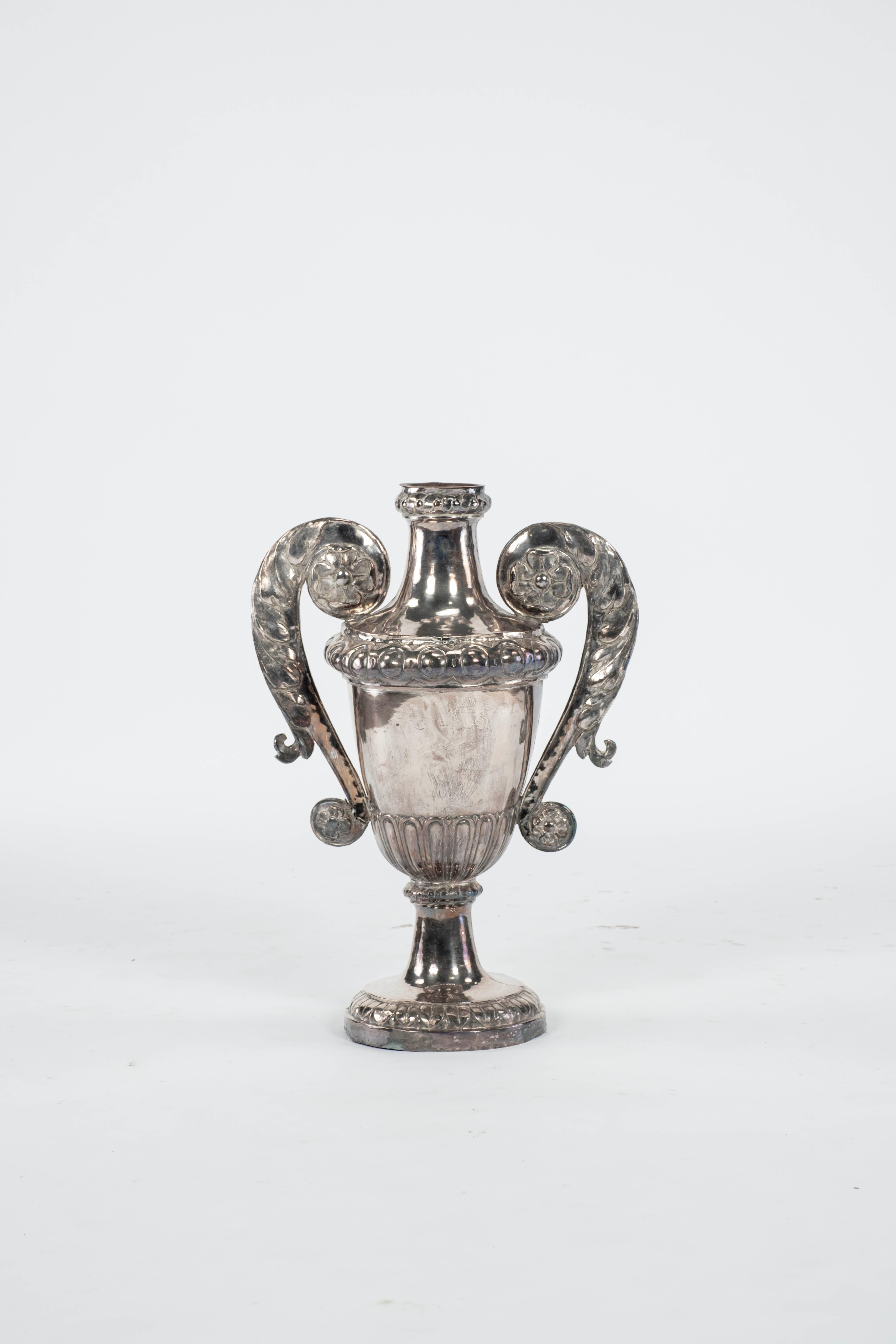 20th Century Large Silver Plate Urn For Sale