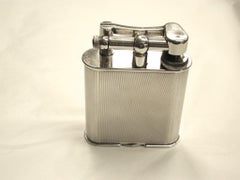 Large Silver Plated Dunhill Table Lighter, circa 1930