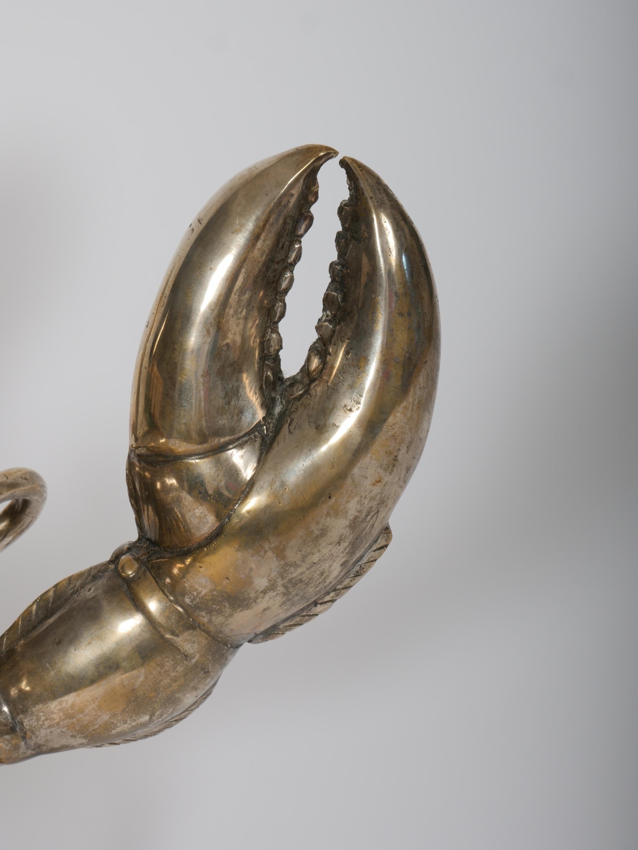 Large Silver plated lobster sculpture 2
